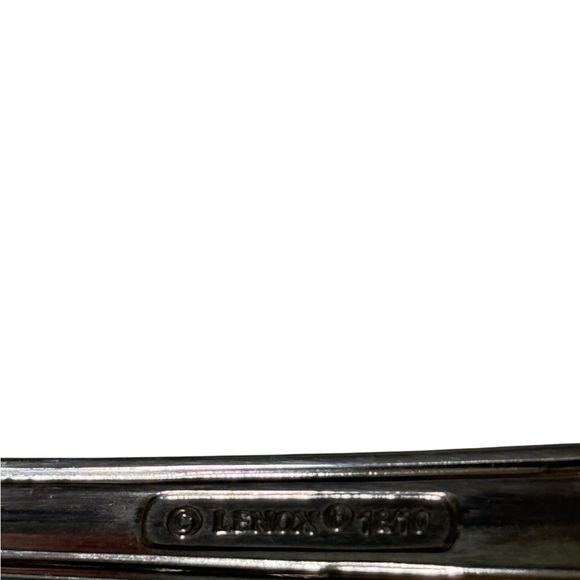 Lenox Holy Ribbon Stainless Steel Large Serving Spoon and Fork 12 inches 18/10 - Picture 4 of 4